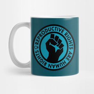 Reproductive Rights are Human Rights (teal) Mug